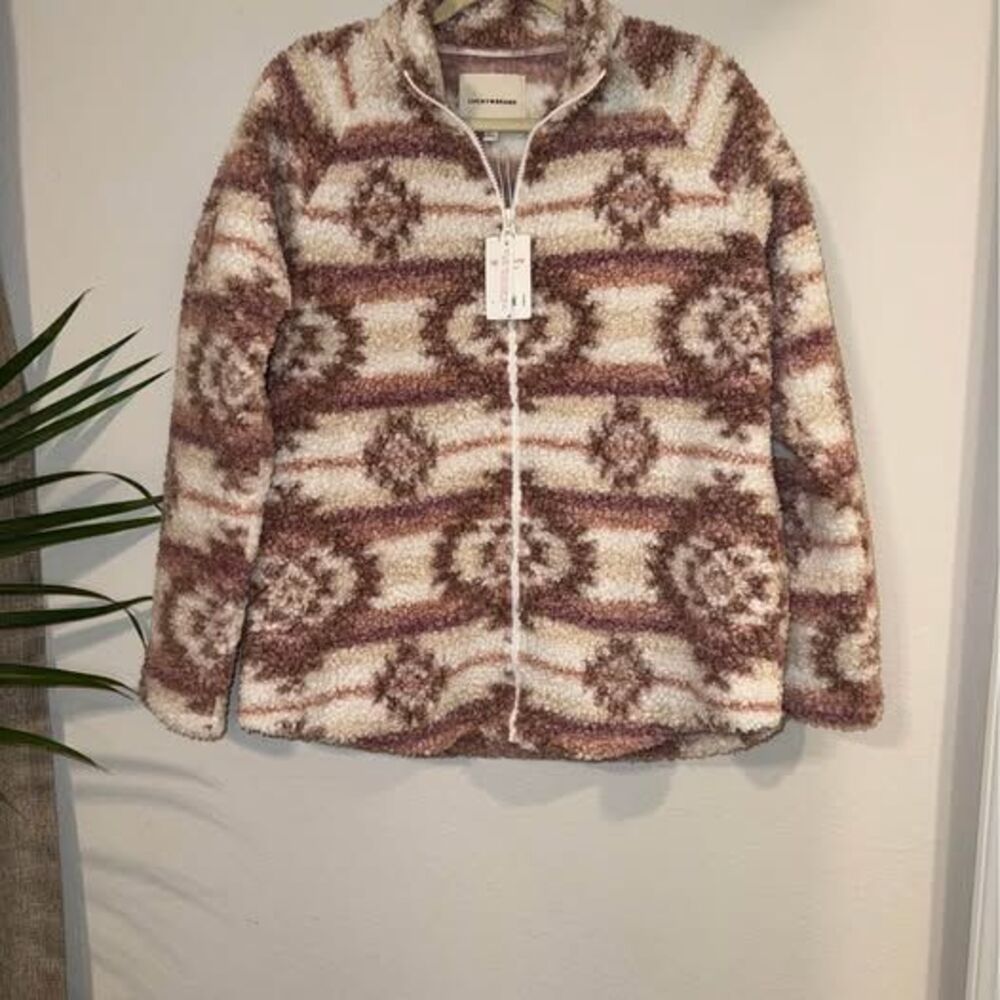 Lucky Brand Sherpa Fleece Jacket small